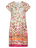 Vera Mont Sommerkleid mit überschnittenen Ärmeln in Pink/Orange