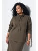 Ulla Popken Sweatshirt in olivgrau