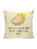 Mr. & Mrs. Panda Sofakissen Igel Beten mit Spruch in Gelb Pastell