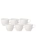 Villeroy & Boch 6er Set Kaffeetassen Artesano Original 250 ml weiß in weiß