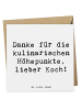 Mr. & Mrs. Panda Grußkarte Spruch Koch Dankeschön mit Spruch in Weiß