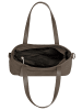 Cluty Handtasche echt Leder in grau