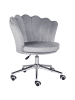 Beliani Bürostuhl MONTICELLO in Grau/Schwarz/Silber - (W) 60 x (H) 79 x (L) 60 cm
