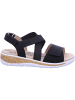 Romika Keilsandalette in schwarz