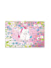 Mr. & Mrs. Panda Puzzle Einhorn Mitteilung ohne Spruch in Rot Pastell