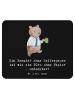 Mr. & Mrs. Panda Mouse Pad Beamter Kaffeepause mit Spruch in Schwarz