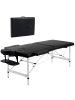 HOMCOM Massageliege-210L x 90B x 59-84H cm-Schwarz