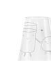 Mr. & Mrs. Panda Glas mit Gravur Milch Keks ohne Spruch in Transparent