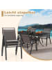 COSTWAY 2er Set Gartenstühle 56x70x84cm in Grau