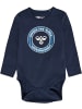 Hummel Kinder Langarmbody "Hmlbobby Body L/S" in Blau