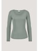 Hessnatur Softrib Longsleeve in mattgrün