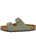 Birkenstock Sandale Arizona Birko-Flor Nubuk schmal in grau