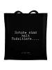 Mr. & Mrs. Panda Shopping Tasche Schuhe sind halt Rudeltiere....... in Schwarz