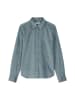Marc O'Polo Samtbluse fitted in Slate Blue