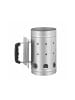 relaxdays Anzündkamin in Silber - (H)27 x Ø 16 cm