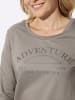 Sieh an! Sweatshirt in taupe-dunkeltaupe
