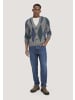 Hessnatur Hessnatur Argyle Strick Cardigan Regular aus Schurwolle und Bio-Baumwolle in grau