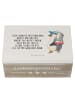 Mr. & Mrs. Panda Box mit Deckel Pinguin Kleine Schwester mit Spruch in Weiß