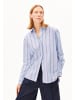 armedangels Hemdbluse Stripe Loose in hellblau bordeaux - 0002