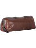 Leonhard Heyden Cambridge Stifteetui Leder 20,5 cm in rotbraun