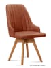 58 aufm Kessel ESSZIMMERSTUHL drehbar (2er-Set) Dotti 52x91x60 Eiche geölt/Cognac