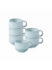 like. by Villeroy & Boch 6er Set Espressotassen Perlemor Aqua 60 ml in blau