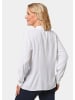 GOLDNER Elegante Viskosebluse mit Stehkragen in weiß