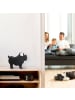 relaxdays 4 x Spardose in Schwarz - (B)8,5 x (H)17 x (T)20 cm