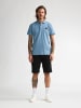 Petrol Industries Kurzarm-Poloshirt Aceite in Blau