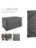tectake Aluminium Rattan Auflagenbox, 145 x 82,5 x 79,5 cm