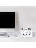 relaxdays Kabelbox in Weiß - (B)25,5 x (H)16,5 x (T)14 cm