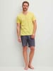 Calida Herren Pyjama kurz in Goldfinch