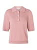 More & More kurzes 1/2 Arm-Strickpolo, Zierknöpfe in mellow rose