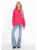IZIA Cardigan in fuchsia melange