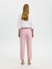 SELECTED FEMME SLFRITA-RIA MW CROPPED PANT MEL NOOS in Bleached Mauve