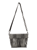 NAEMI Damen Schultertaschen in Grau Schwarz