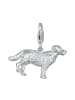 Nenalina Charm 925 Sterling Silber Hund in Silber