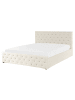 Beliani Doppelbett AMIENS in Beige - (W) 171 x (H) 109 x (L) 217 cm