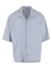 Urban Classics Short Sleeve Shirt in lightblue/white