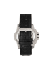 Reign Commodus Automatikuhr mit Skelett-Lederarmband in Silver