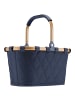 Reisenthel carrybag xs - Einkaufskorb 21 cm (twist navy) in frame rhombus midnight gold