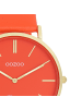 Oozoo Armbanduhr Oozoo Vintage Series rot, orange groß (ca. 40mm)