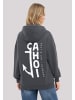 F4NT4STIC Hoodie Oversized Shirt Knut & Jan Scribble Logo in off black