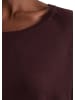 Marc O'Polo DENIM Kurzarm-Pullover relaxed in Burnt Aubergine