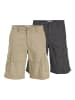 Jack & Jones 2er-Pack Cargo Shorts in Crockery