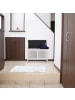 relaxdays Sitzbank in Weiß - (B)78 x (H)56 x (T)39 cm