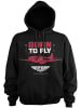 TOP GUN Hoodie "Born To Fly Hoodie" in Schwarz