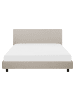 Beliani Doppelbett ALBI in Beige/Schwarz - (W) 170 x (H) 94 x (L) 211 cm