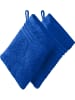 REDBEST Frottier Waschhandschuh 2er-Pack New York in royalblau