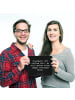 Mr. & Mrs. Panda Mousepad Spruch Feuerwehrmann Helden mit Spruch in Schwarz